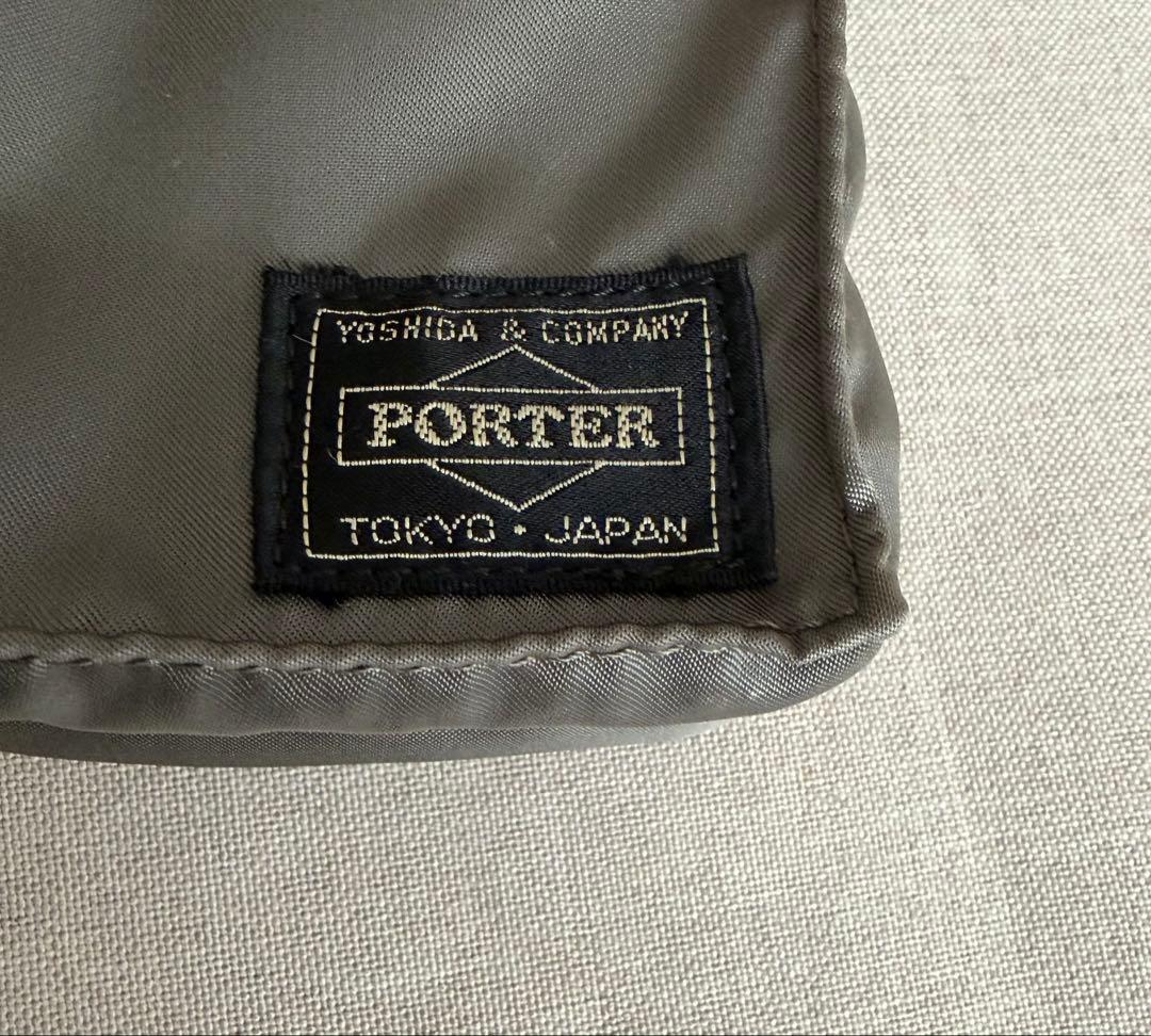 ◾️PORTER◾️ポーター　タンカー　ポーチ　シルバーグレー