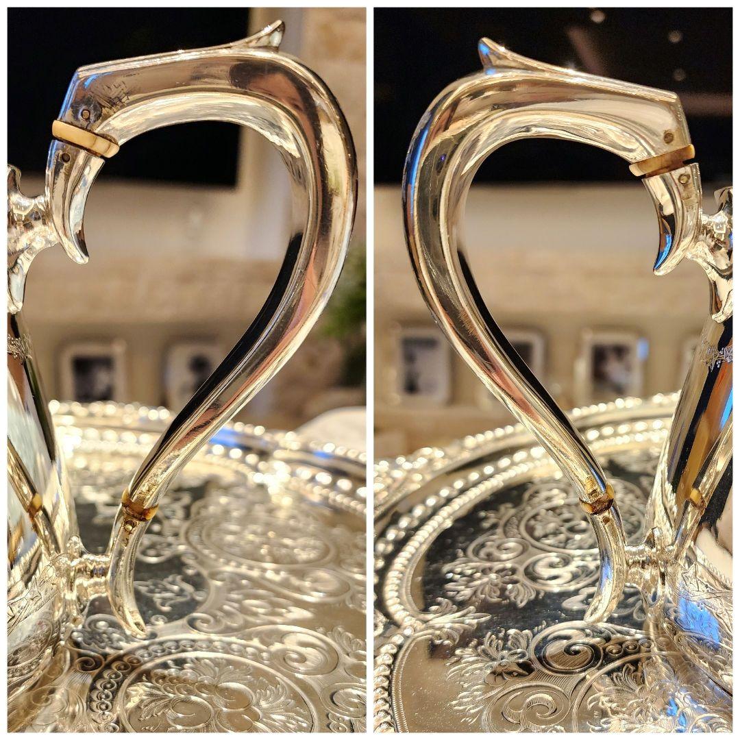 純銀P 22 ヴィクトリアンティーセット アンティーク ポット シルバープレート