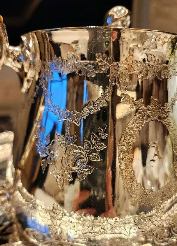 純銀P 22 ヴィクトリアンティーセット アンティーク ポット シルバープレート