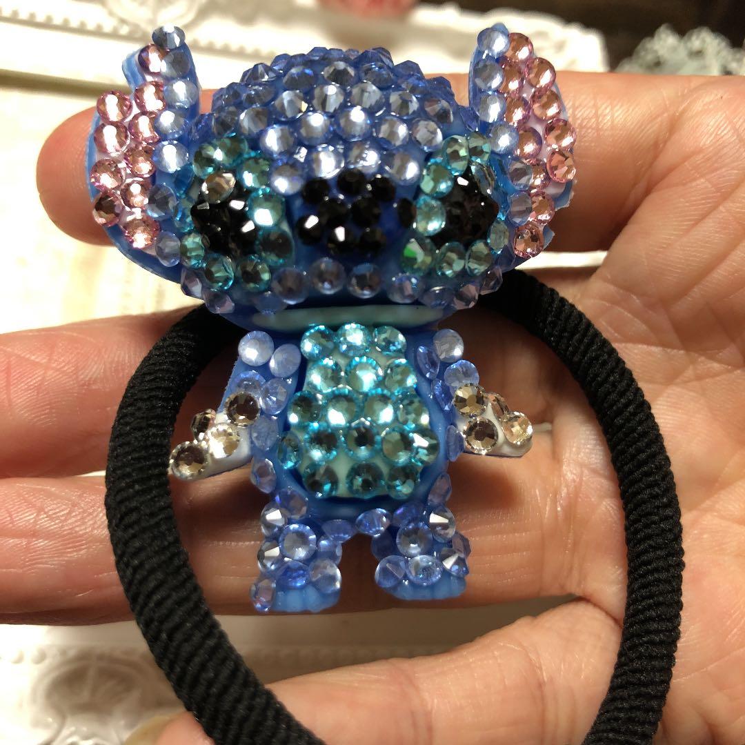 ★⭐︎ヘアゴム72キラキラストーン付大きめキャラのヘアゴムシュシュ高級可愛い