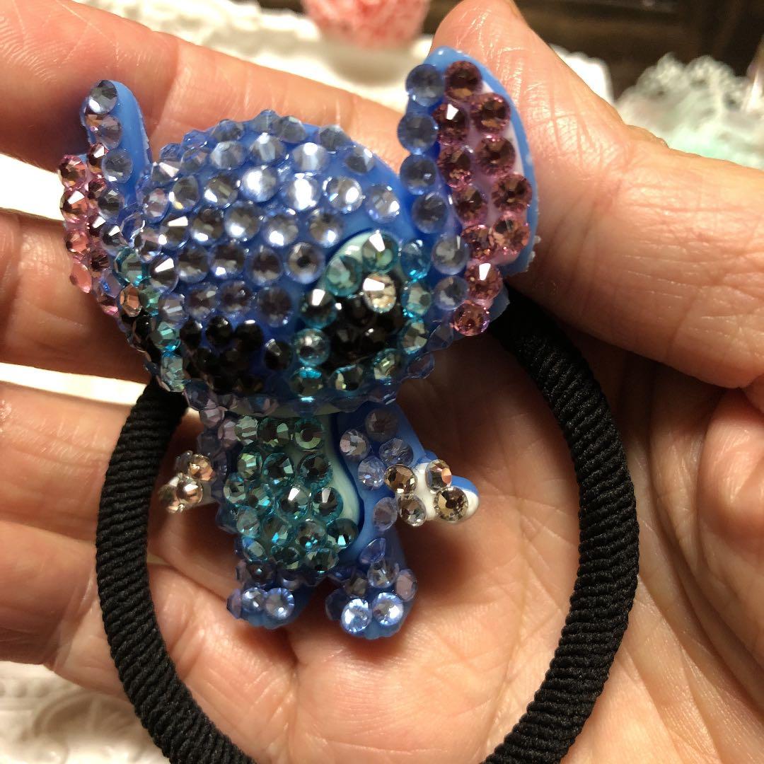 ★⭐︎ヘアゴム72キラキラストーン付大きめキャラのヘアゴムシュシュ高級可愛い