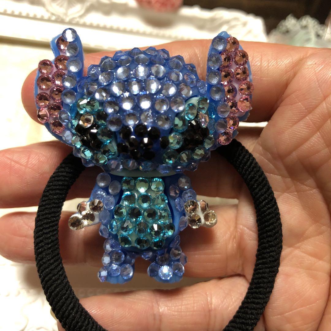 ★⭐︎ヘアゴム72キラキラストーン付大きめキャラのヘアゴムシュシュ高級可愛い