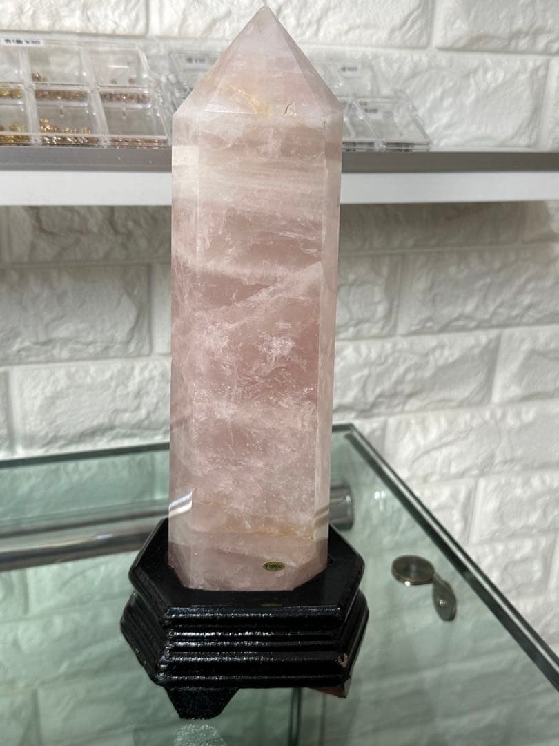 ローズクォーツ ポイント（タワー）