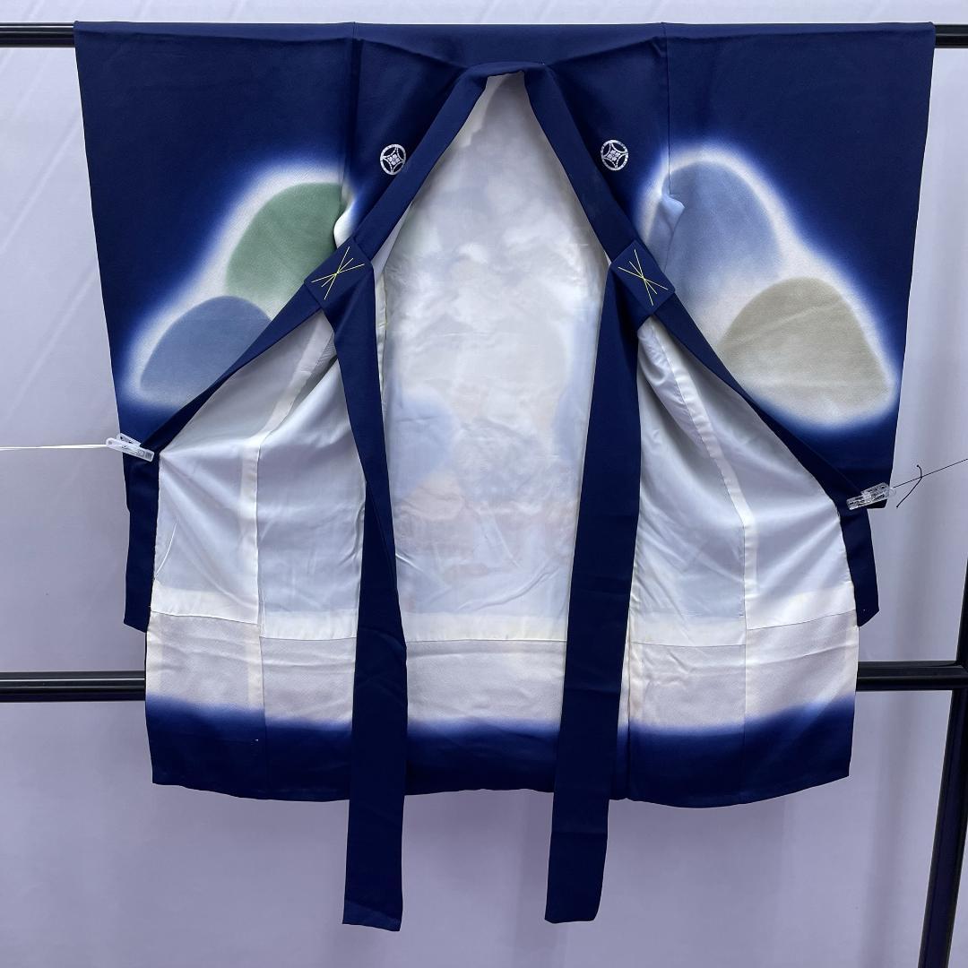 Y★3998★ ジャンク品 男の子 着物 かけ着 男児 一つ身 紋入り