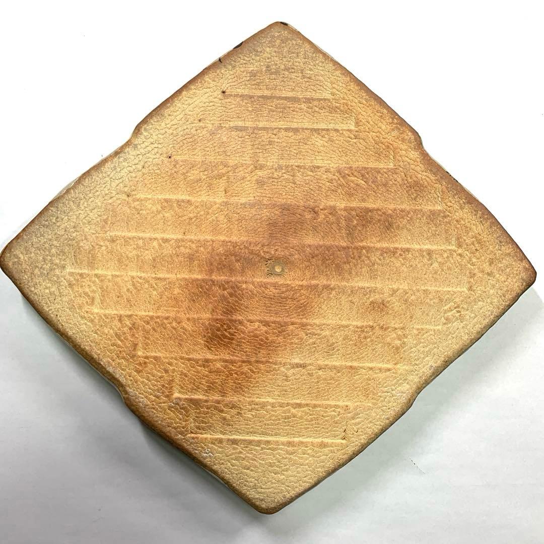 【新品未使用】　たち吉　市松　大皿　瀬戸焼 織部　菱形 角皿　5枚セット