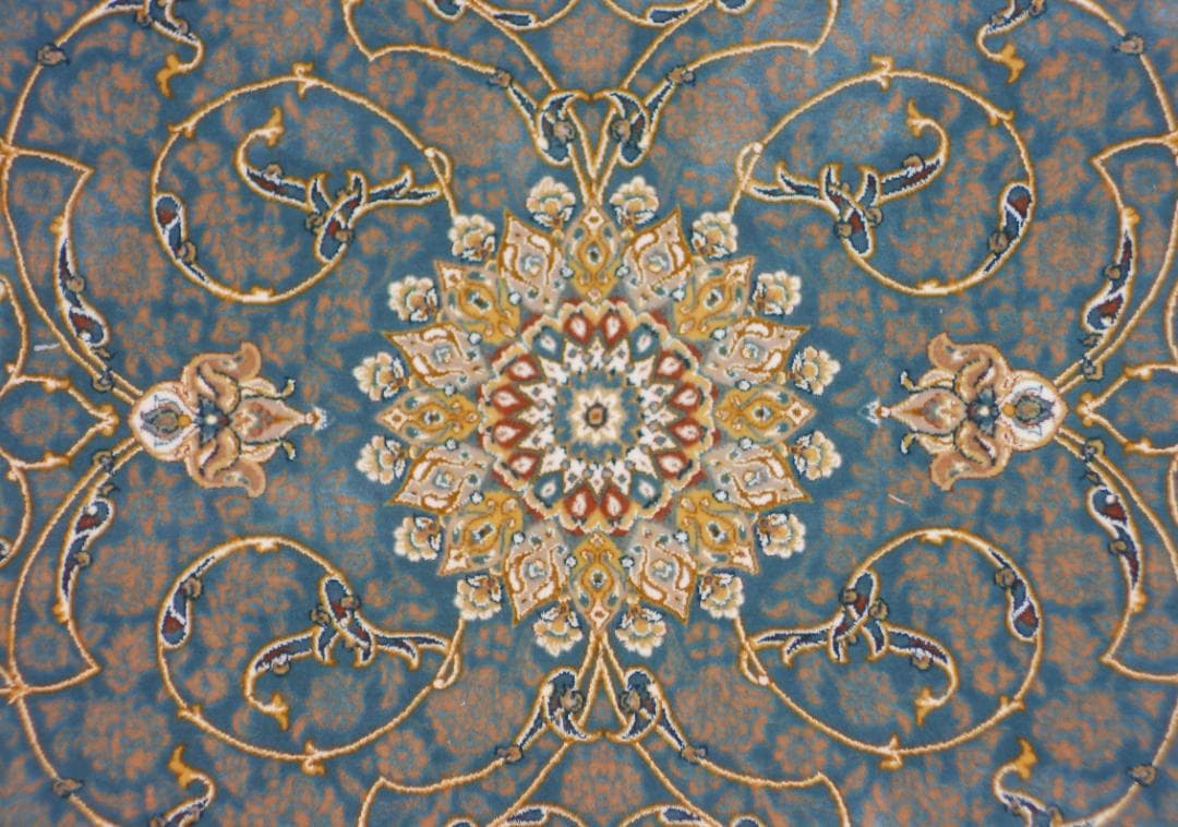 立体柄、144万ノット！本場イラン産 絨毯！約148×230cm-202581 - メルカリ