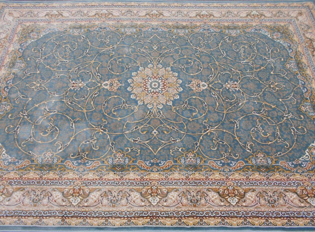 立体柄、144万ノット！本場イラン産 絨毯！約148×230cm-202581 - メルカリ