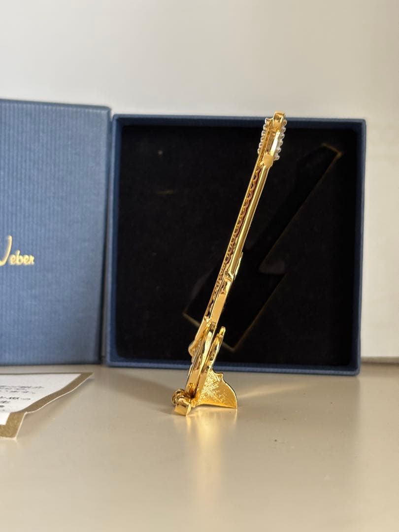 オリバーウェーバー　スワロフスキー　クリスタル　ギター　置物　芸術　オーストリア