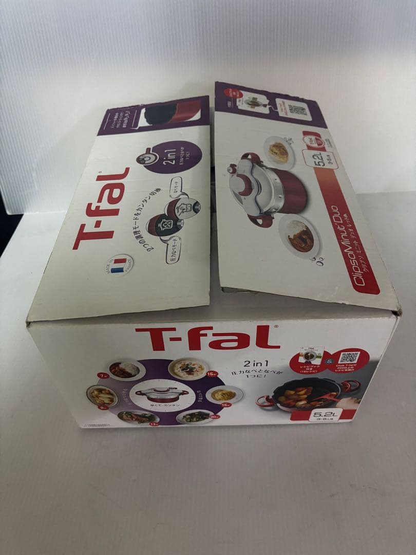 【美品‼️数回使用】T-fal 圧力鍋　5.2L クリプソ　ミニット　デュオ