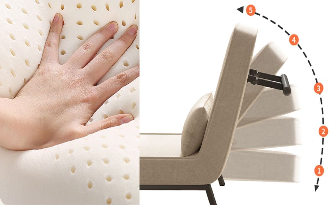 ソファベッド ソファーベッド 一人用 折りたたみ 座椅子3WAY 幅65cm