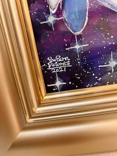 松崎祐哉（東京藝術大学卒業）★星空とクジラ★Ｆ３号★アクリルガッシュ★