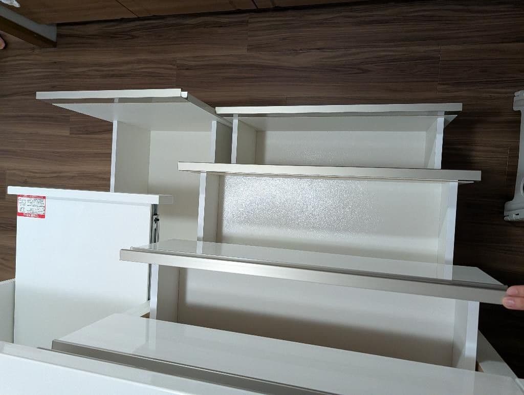 【今年12/31まで】食器棚　ニトリ キッチンボード リガーレ幅160cm白