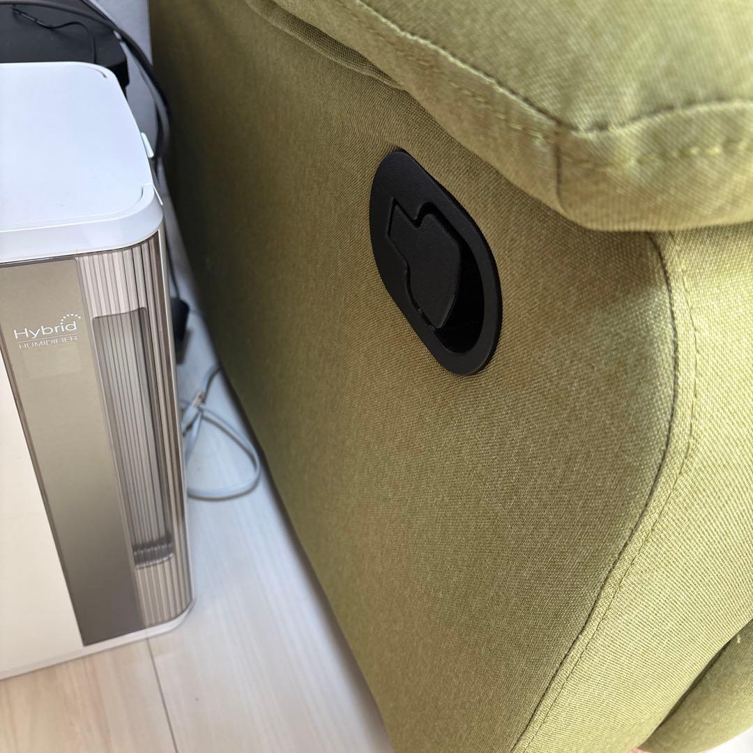 ニトリ　ソファ　グリーン リクライニングソファ