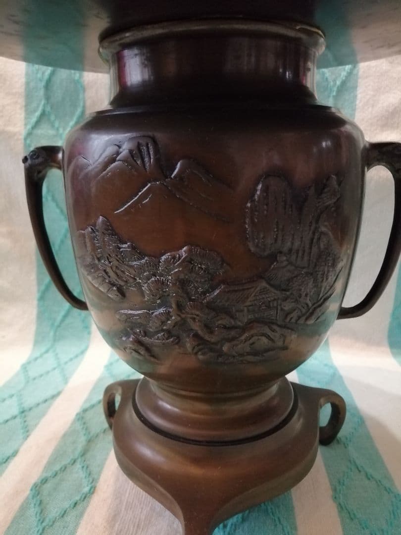 薄端 銅製花器 唐金製 池坊 花器 華道 いけばな - メルカリ