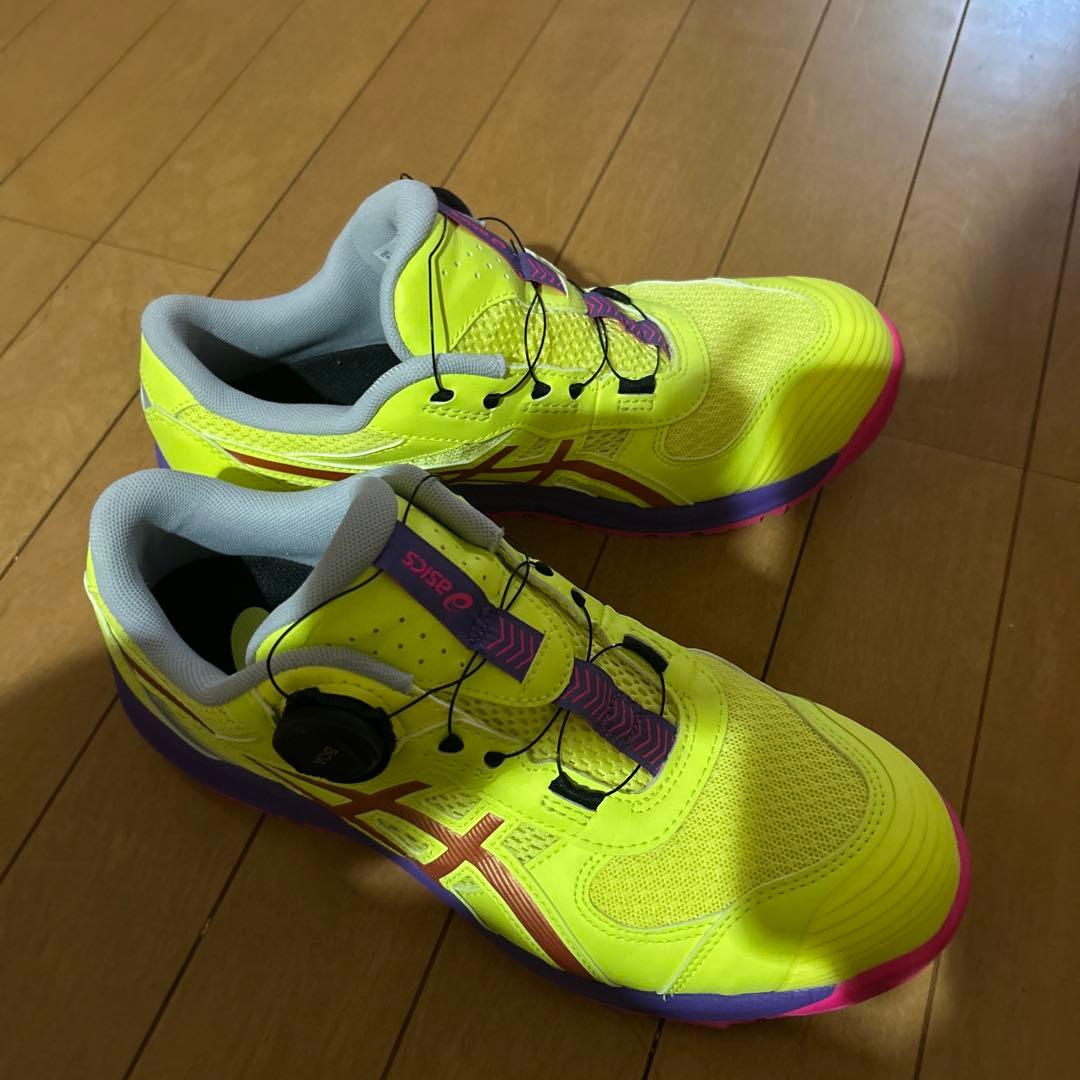 ASICS ネオンイエロー 安全靴