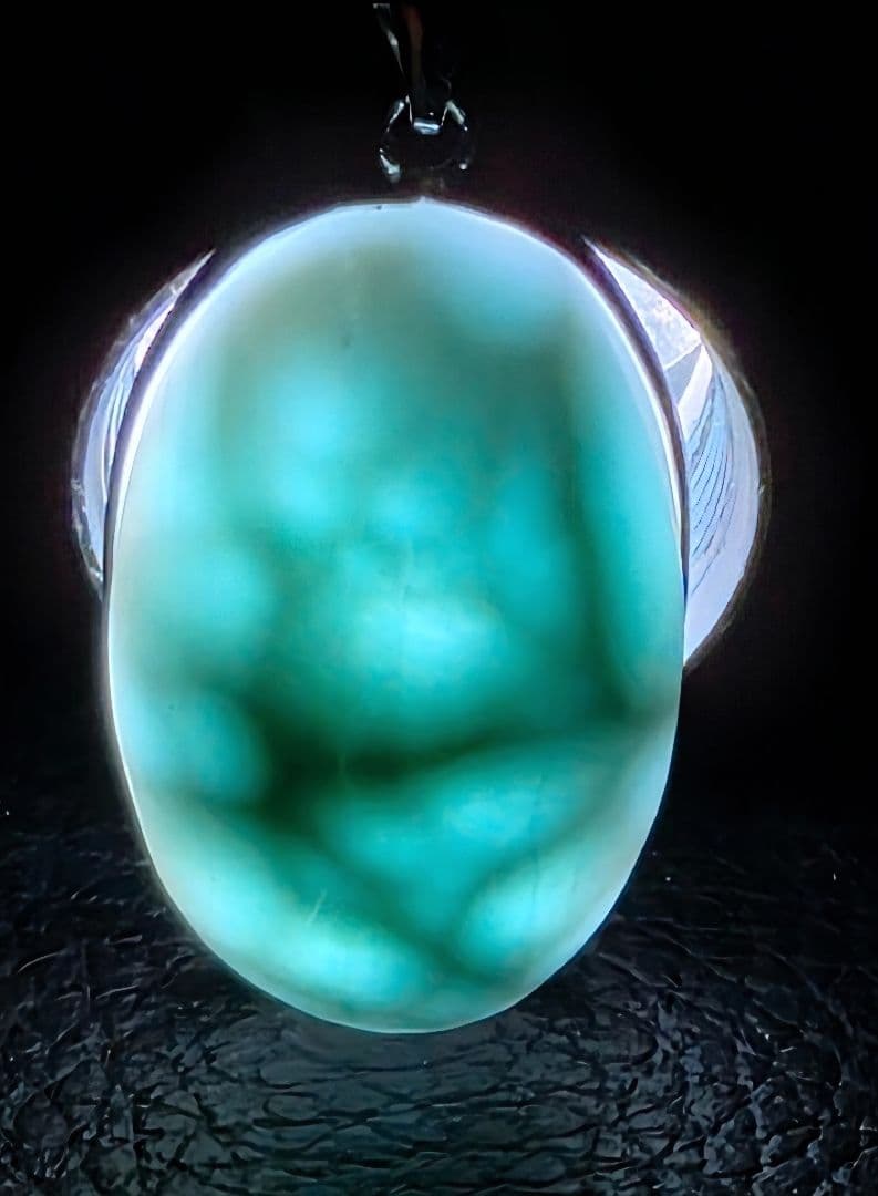 高品質　ドミニカ共和国産　ペクトライト　ラリマー　ペンダント　S925