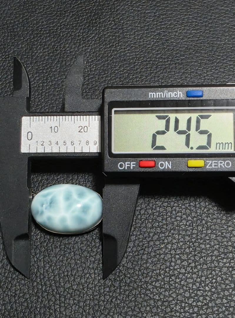 高品質　ドミニカ共和国産　ペクトライト　ラリマー　ペンダント　S925