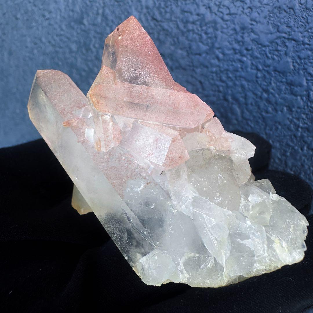 希少❗️高品質❗️超綺麗☆ピンク♡ヒマラヤ水晶 クラスターレインボー天然石A1376