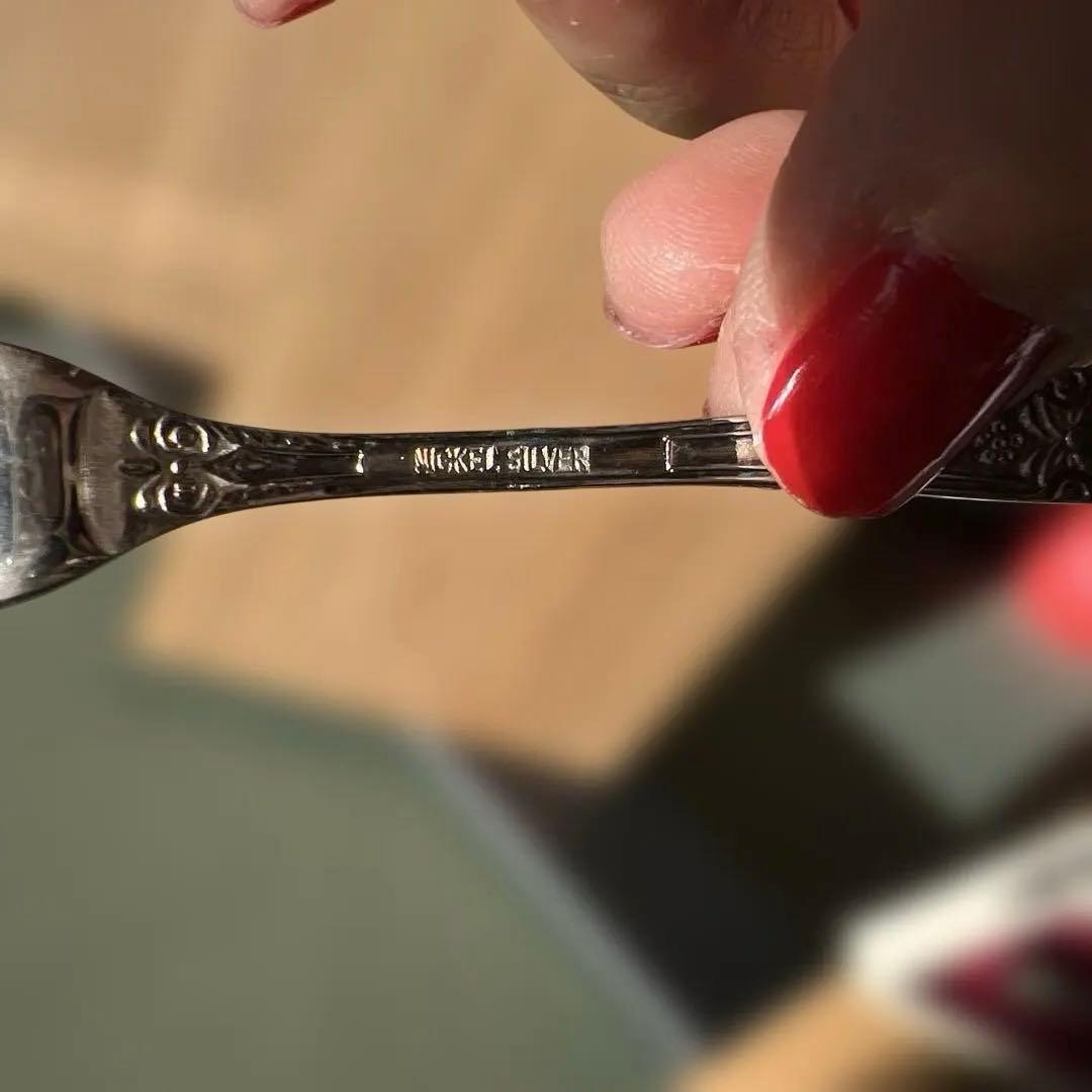 ヴィンテージ　安藤七宝店　七宝焼　シルバー　カトラリーセット