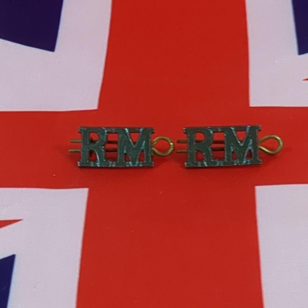 イギリス軍海兵隊 ベレー帽 RMショルダータイトルバッジ