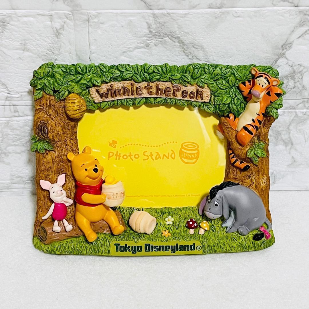 レア TDL くまのプーさん 写真立て フォトフレーム ハニーハント
