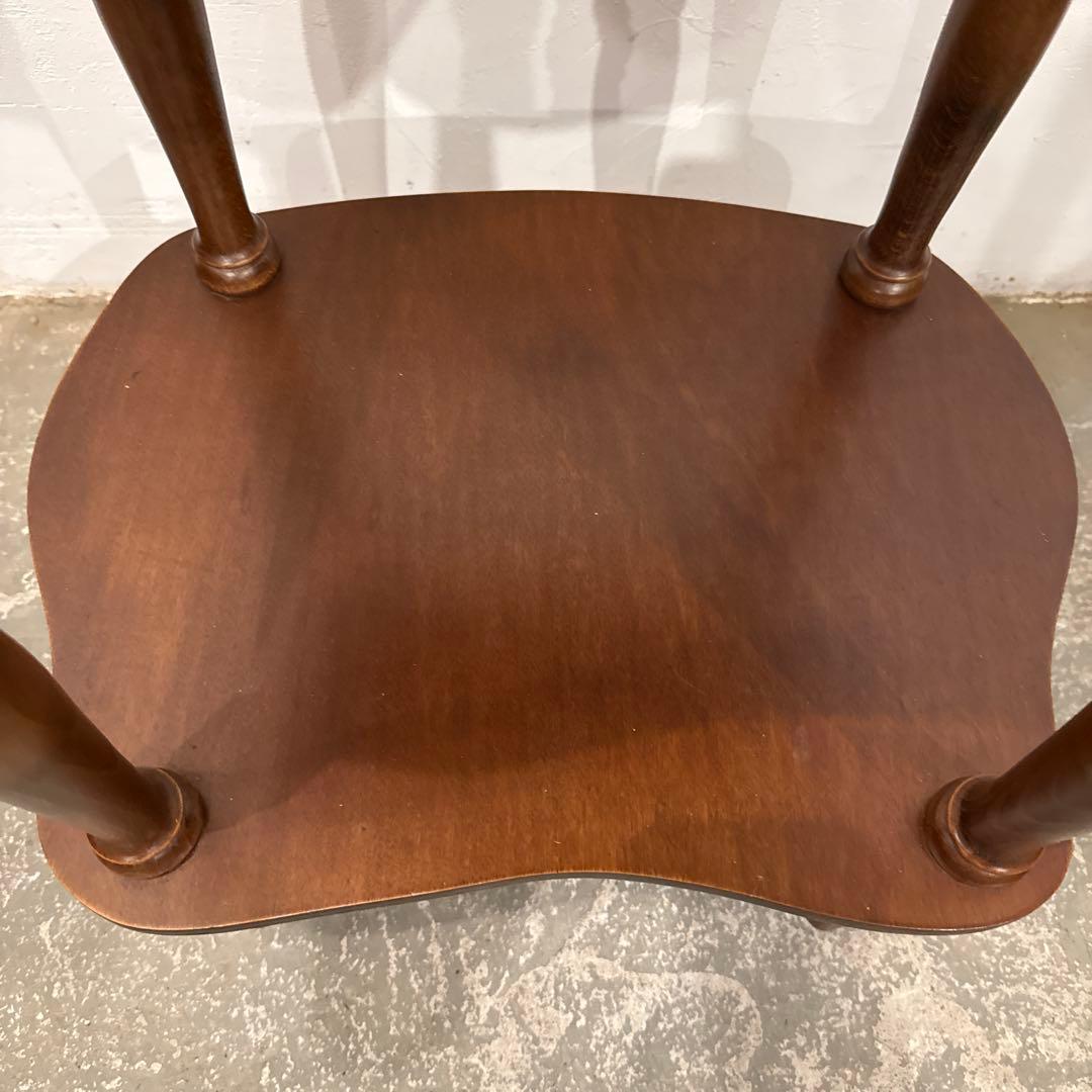 ヴィンテージ　木製サイドテーブル　ベッドサイドテーブル　花台