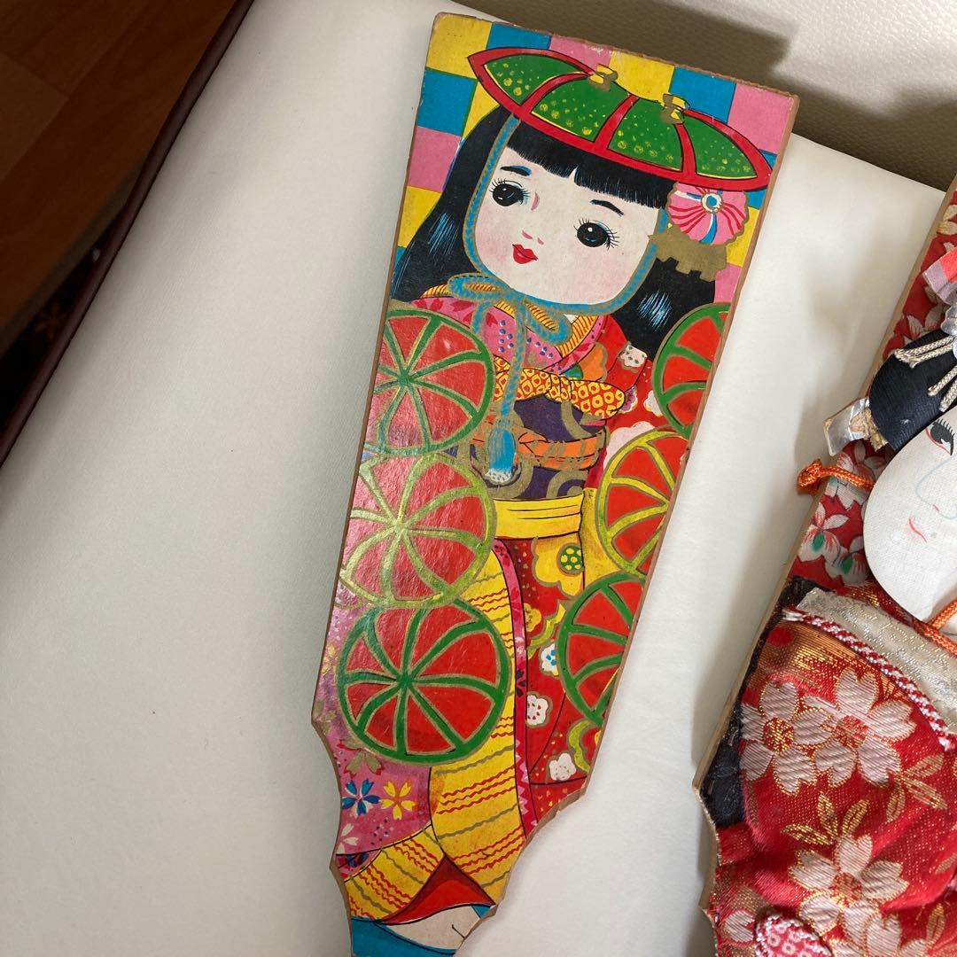 昭和レトロ 羽子板 昔遊び 木製 お正月飾り 伝統 縁起物 - メルカリ