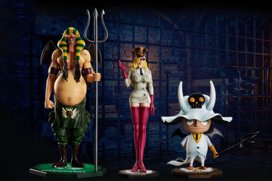 ワンピース 3人 ハンニャバル  ドミノ サルデス フィギュア ガレージキット