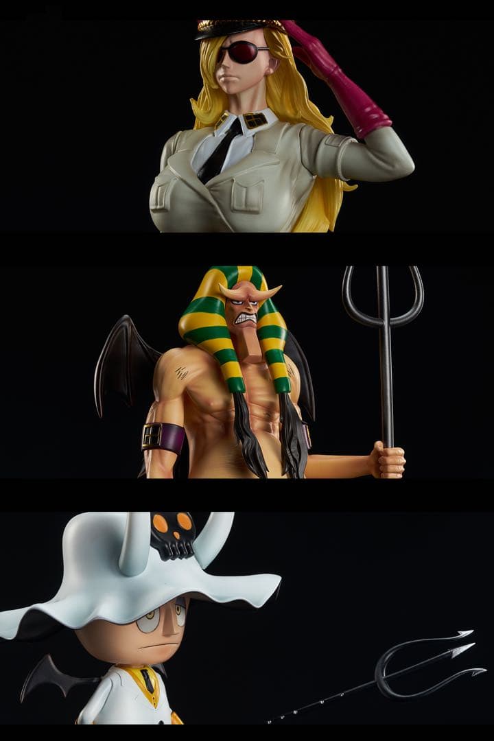 ワンピース 3人 ハンニャバル  ドミノ サルデス フィギュア ガレージキット