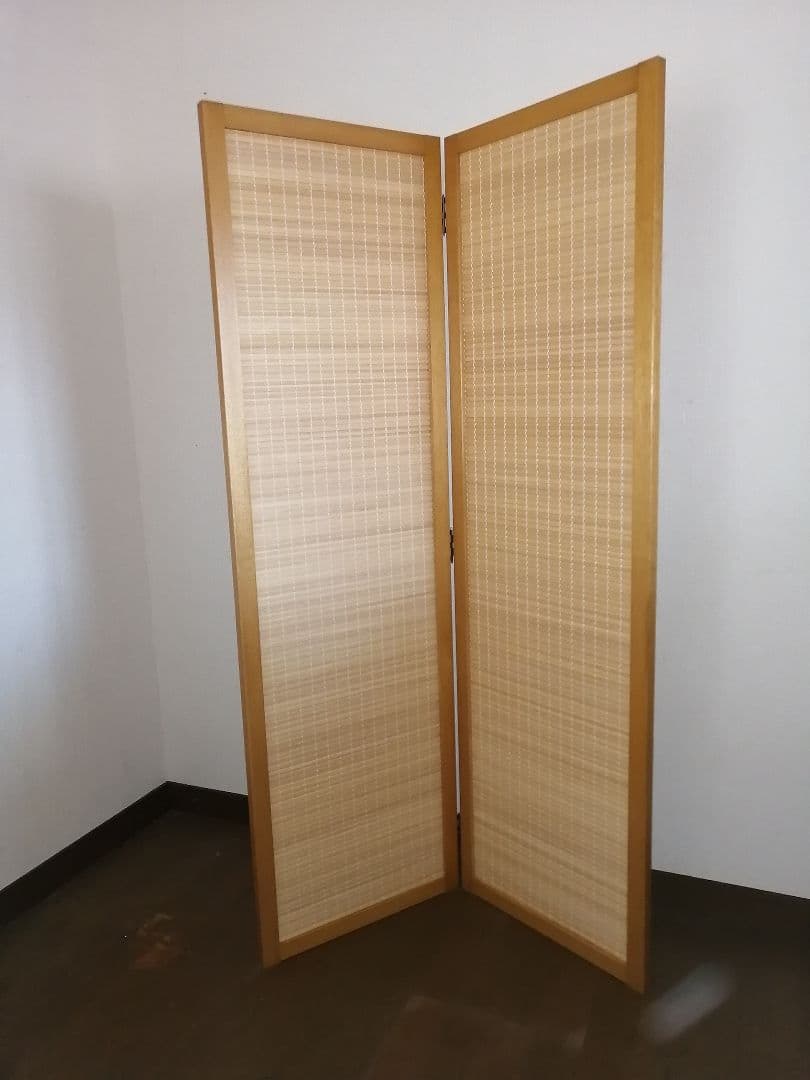 木製2連パーテーション目隠しタイプ