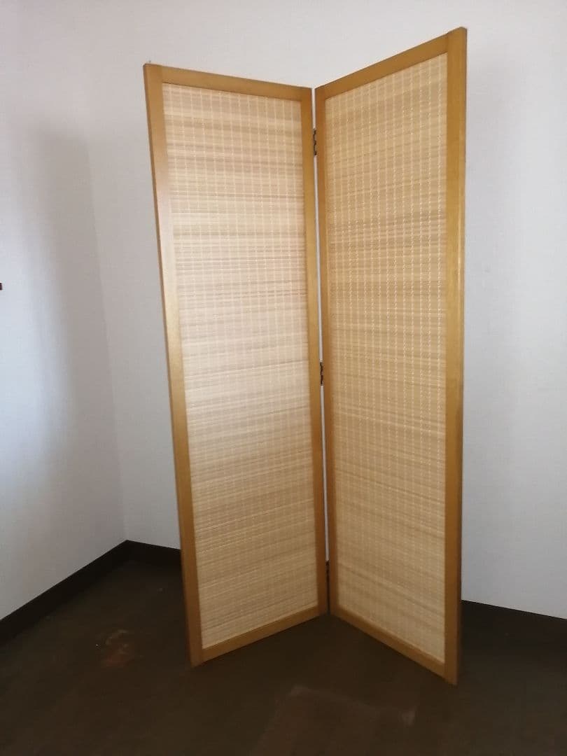 木製2連パーテーション目隠しタイプ