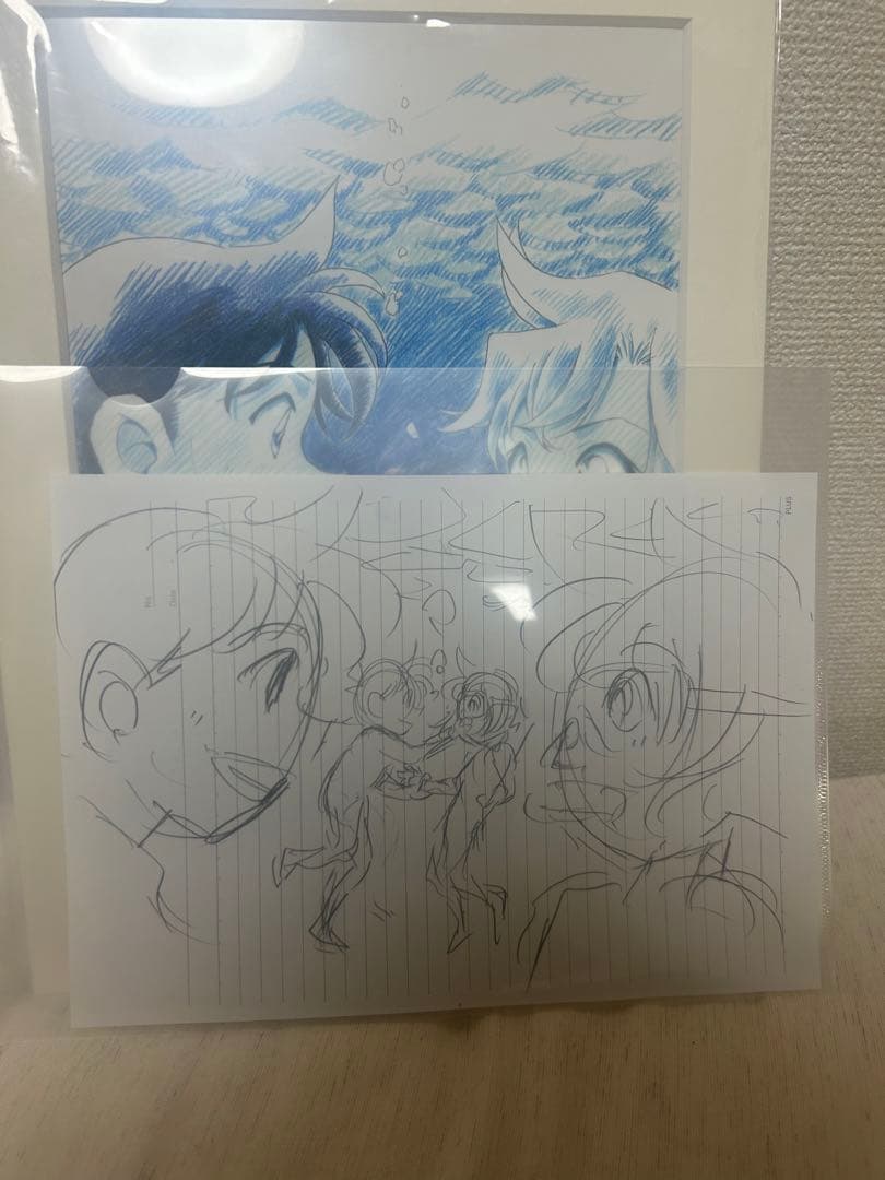 名探偵コナン 黒鉄の魚影 青山剛昌書き下ろし複製 原画（ラフ画同梱版