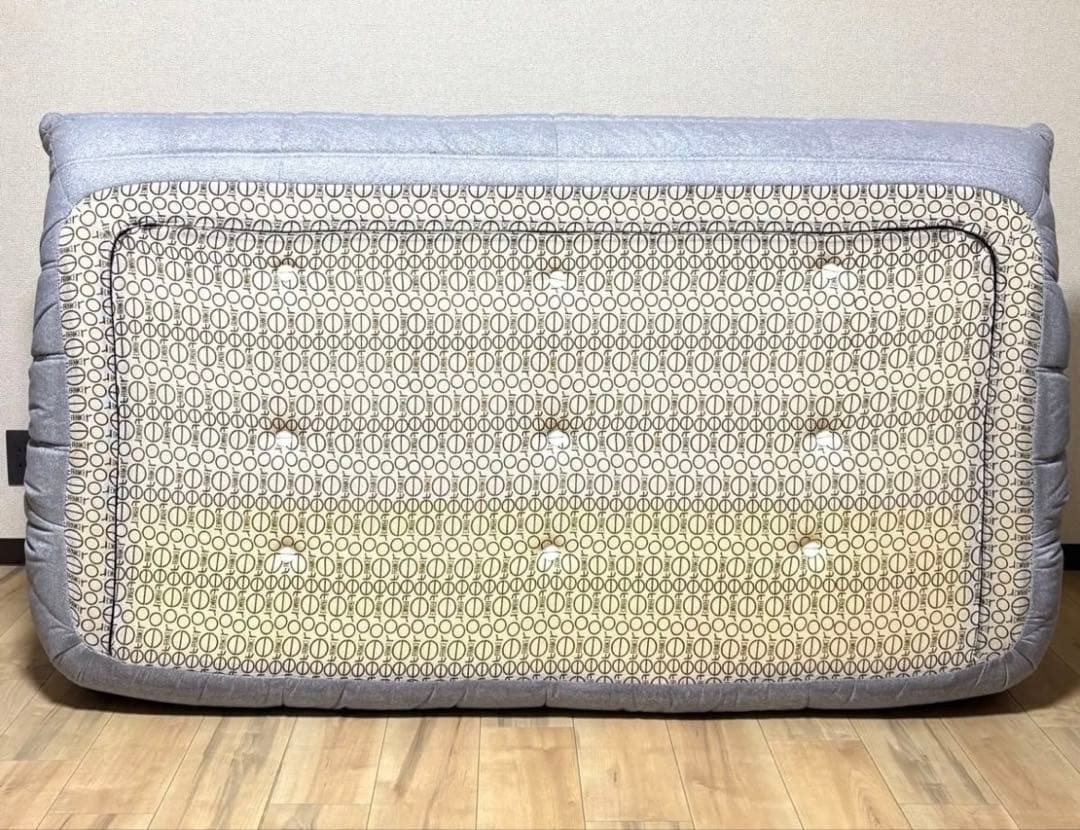 【美品】 リーンロゼ ligne rosetトーゴ togo 3人掛け グレー