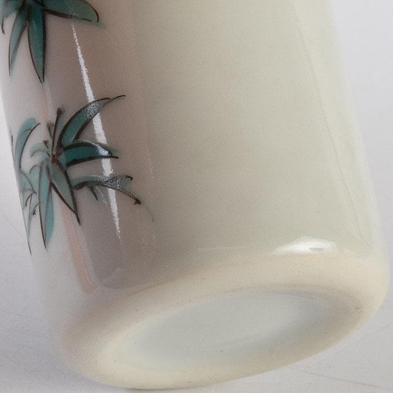 茶道具 渋草焼 渋草柳三作 色絵竹文 茶布筒 共箱 V 8990 - メルカリ