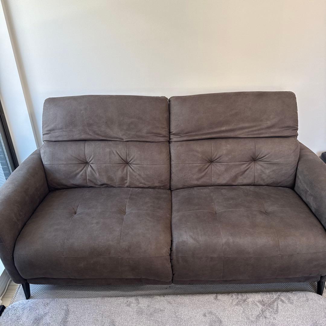 【大塚家具】リクライニング機能付き2人掛けソファ