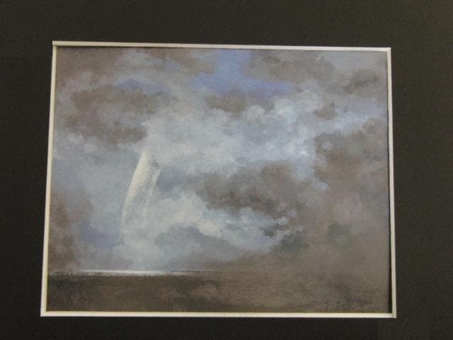 由里本出、【白虹】、希少な額装用画集より、新品額装付