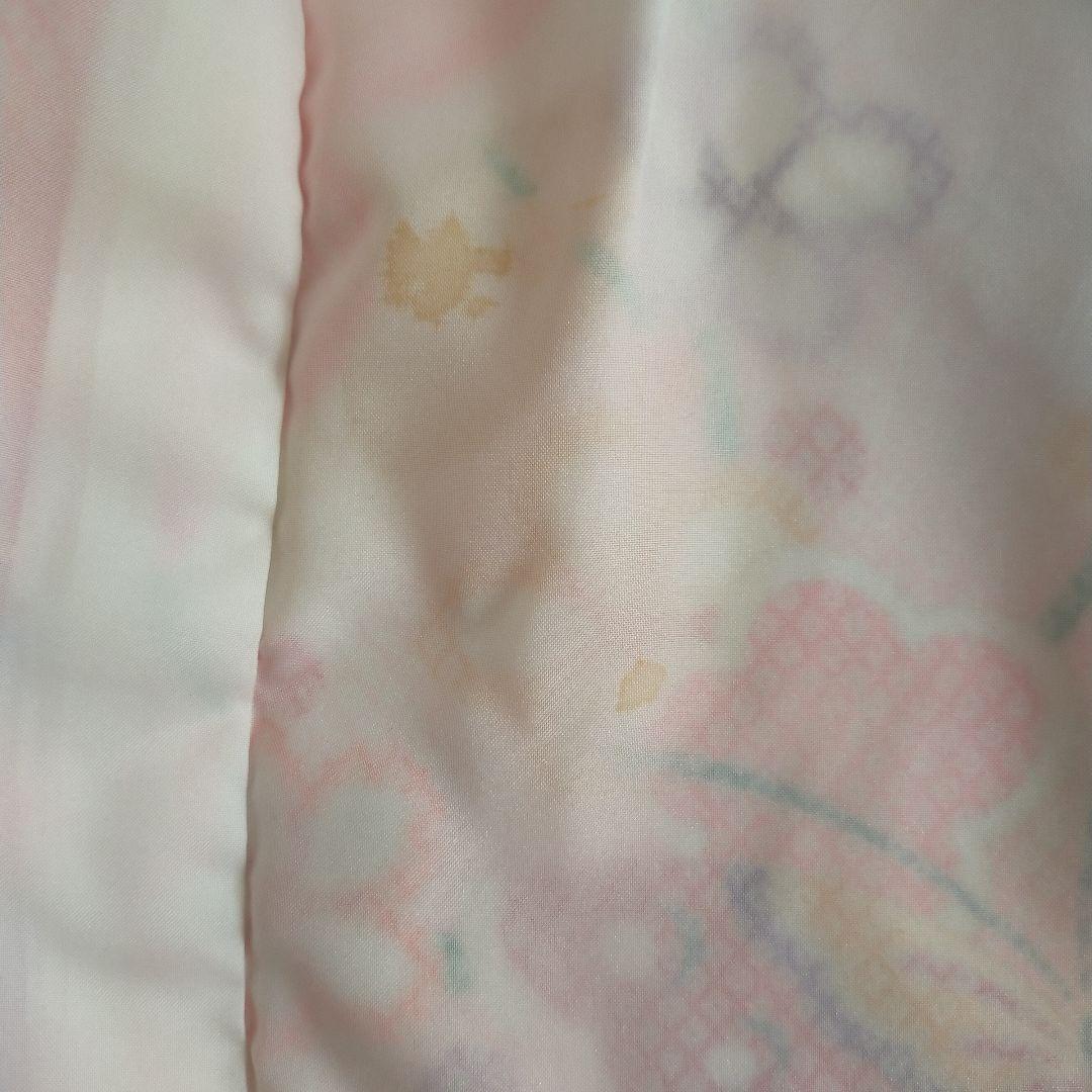 七五三用 赤系 花柄 華やか着物 振袖 小物 草履 7歳女の子 可愛い レトロ