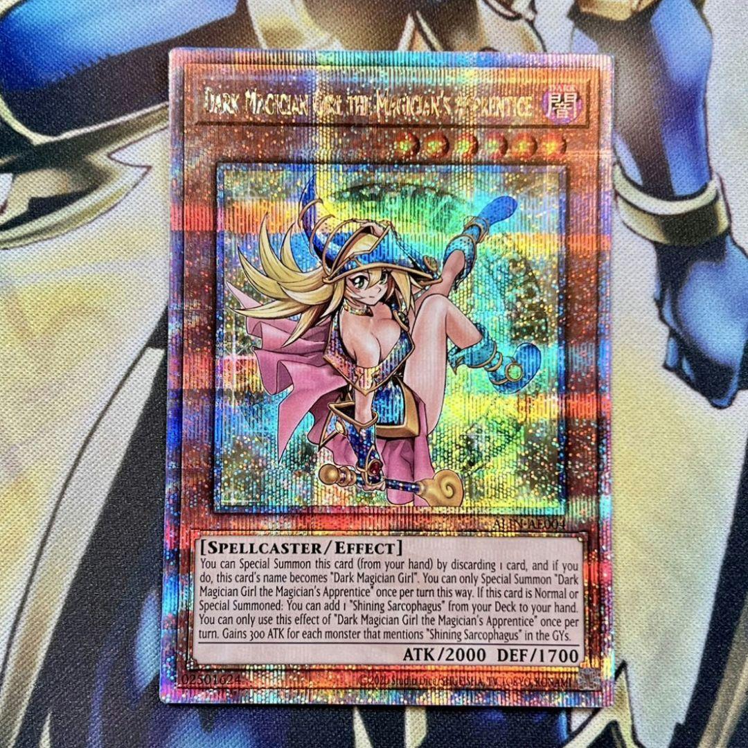 遊戯王 アジア英語 魔術師の弟子-ブラックマジシャンガール 25thシク