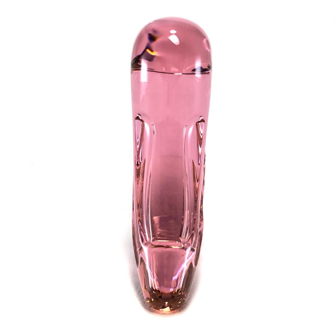 【美品】バカラ／ファウナクリストポリス バード ピンク／BC261