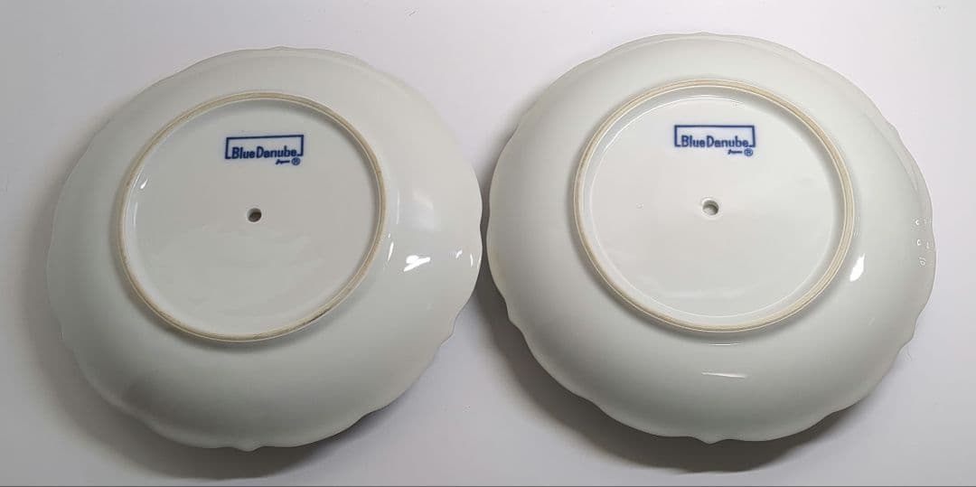 Blue Danube　ブルーダニューブ　丸型カバーバターディッシュ　2個セット