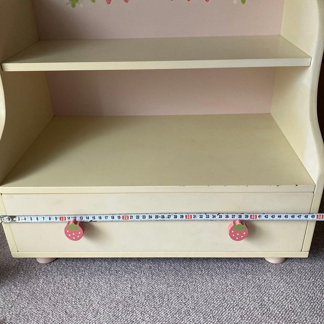 マザーガーデン　棚　シェルフ　ベッドサイドチェスト　木製家具　うさもも　野いちご