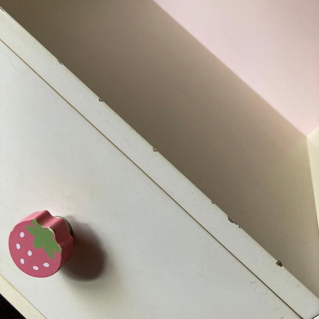 マザーガーデン　棚　シェルフ　ベッドサイドチェスト　木製家具　うさもも　野いちご