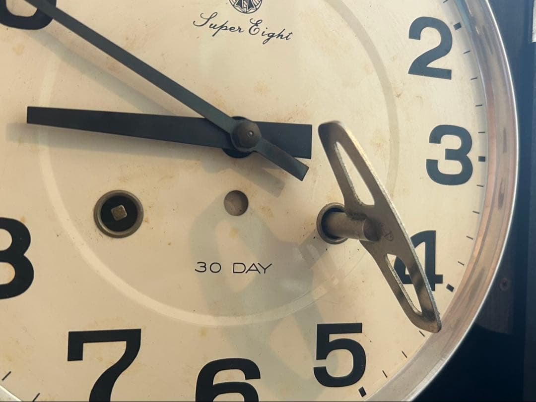 愛知時計 30DAY 振り子時計 木製 昭和レトロ 掛け時計 動作確認済み