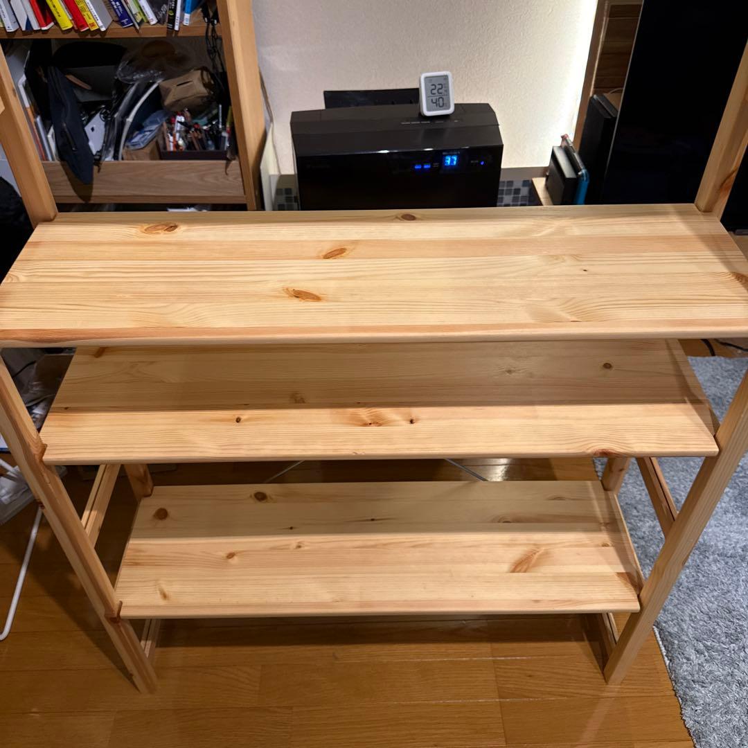 無印良品 パイン材ユニットシェルフ奥行25cmタイプ・86cm幅・中