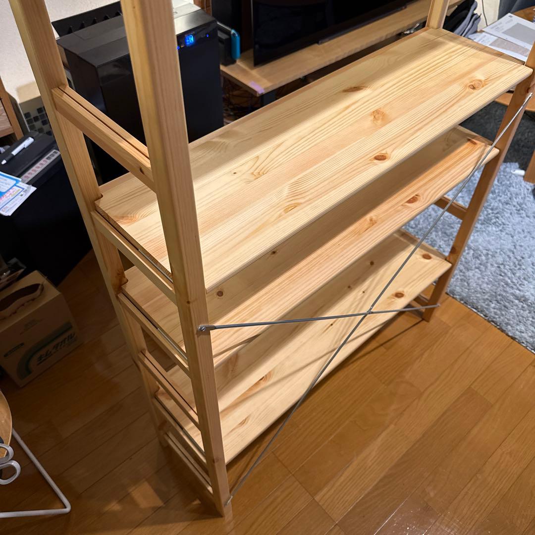 無印良品 パイン材ユニットシェルフ奥行25cmタイプ・86cm幅・中