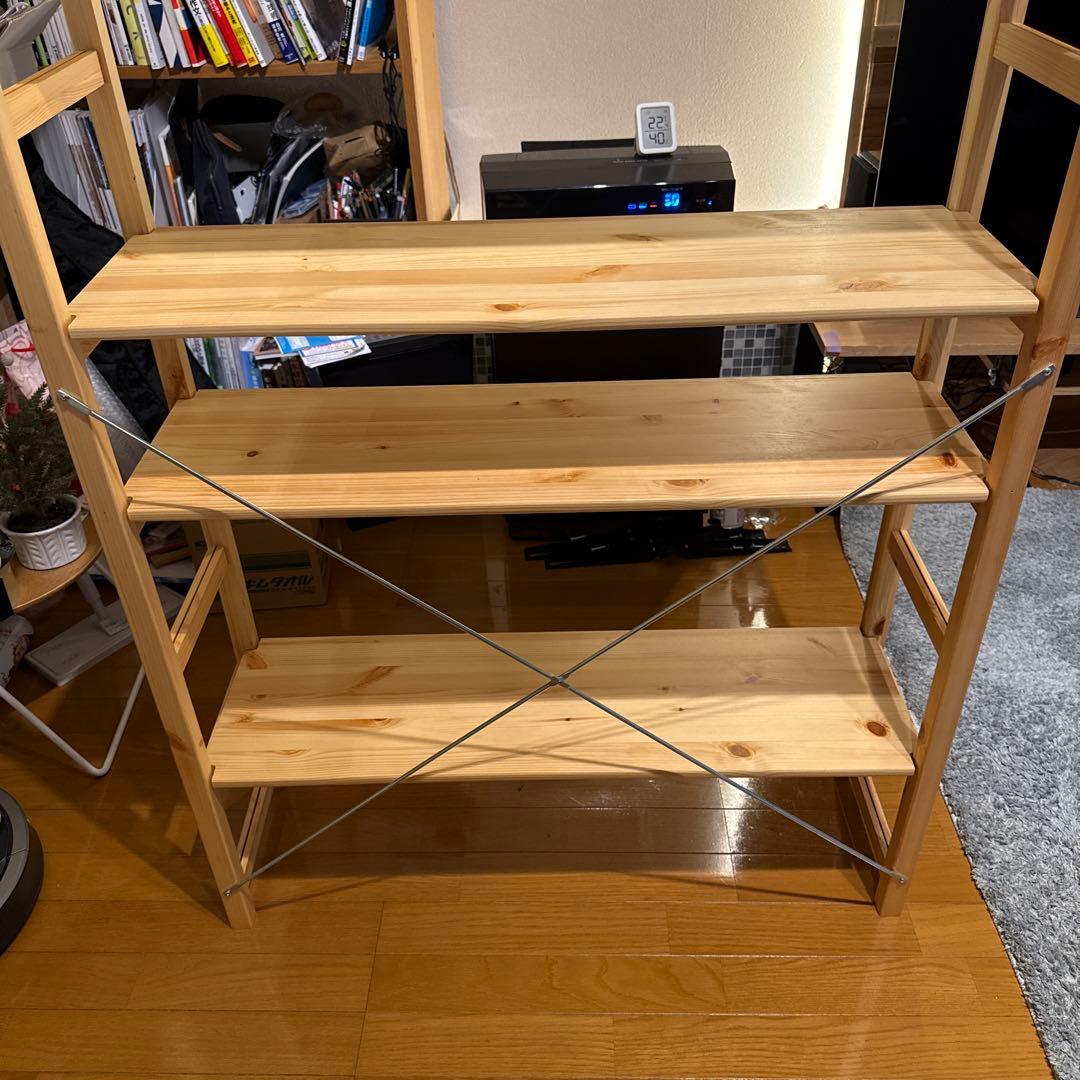 無印良品 パイン材ユニットシェルフ奥行25cmタイプ・86cm幅・中