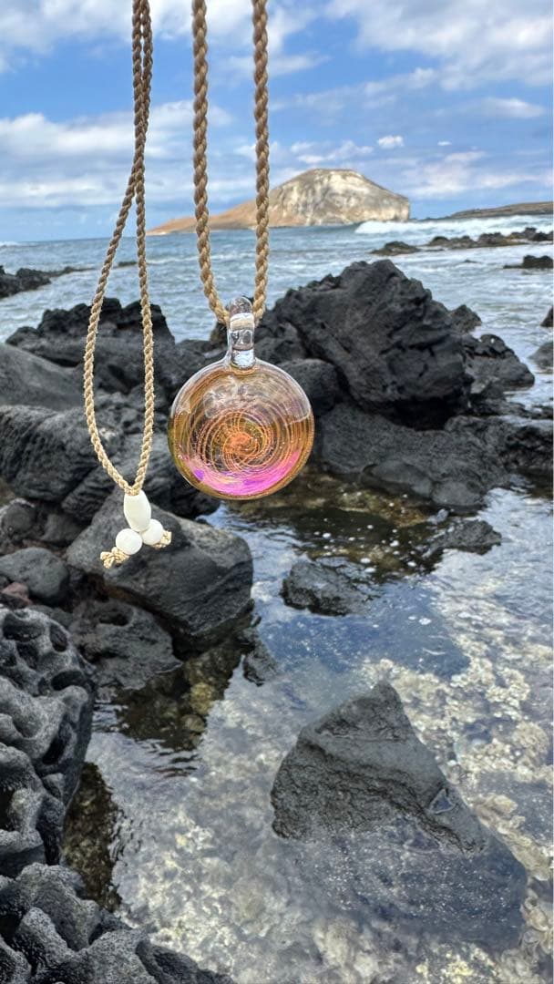 ヤントラ ガラス玉 ガラス職人 オルゴナイト 麻紐 ネックレス 369研究所 ヤントラ ガラス玉 ガラス職人 オルゴナイト 麻紐 ネックレス 369研究