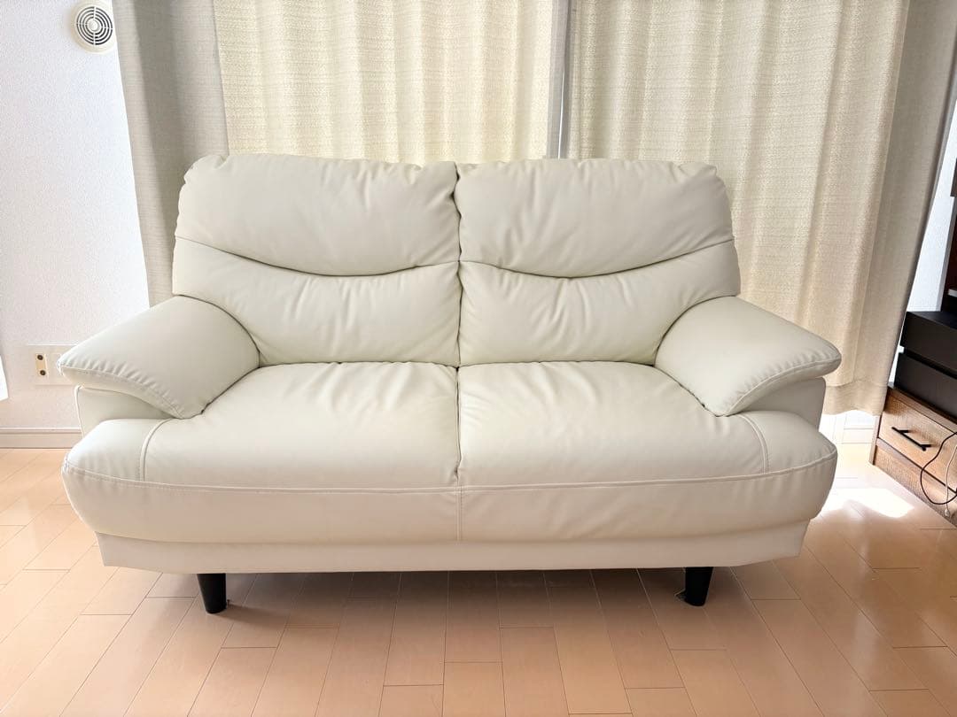 ※最終値下※【11/12まで】ニトリ2人掛けソファ NシールドIV アイボリー