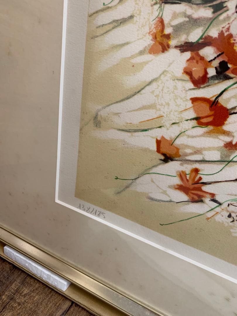 シリアルナンバー有り ミッシェル・アンリ 「真紅の花」 - メルカリ