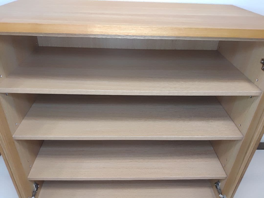 美品　廃盤希少　MUJI　無印良品　ガラスキャビネット　食器棚　送料無料